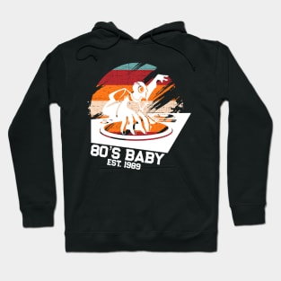 80's Baby Retro Music DJ Gift Hoodie